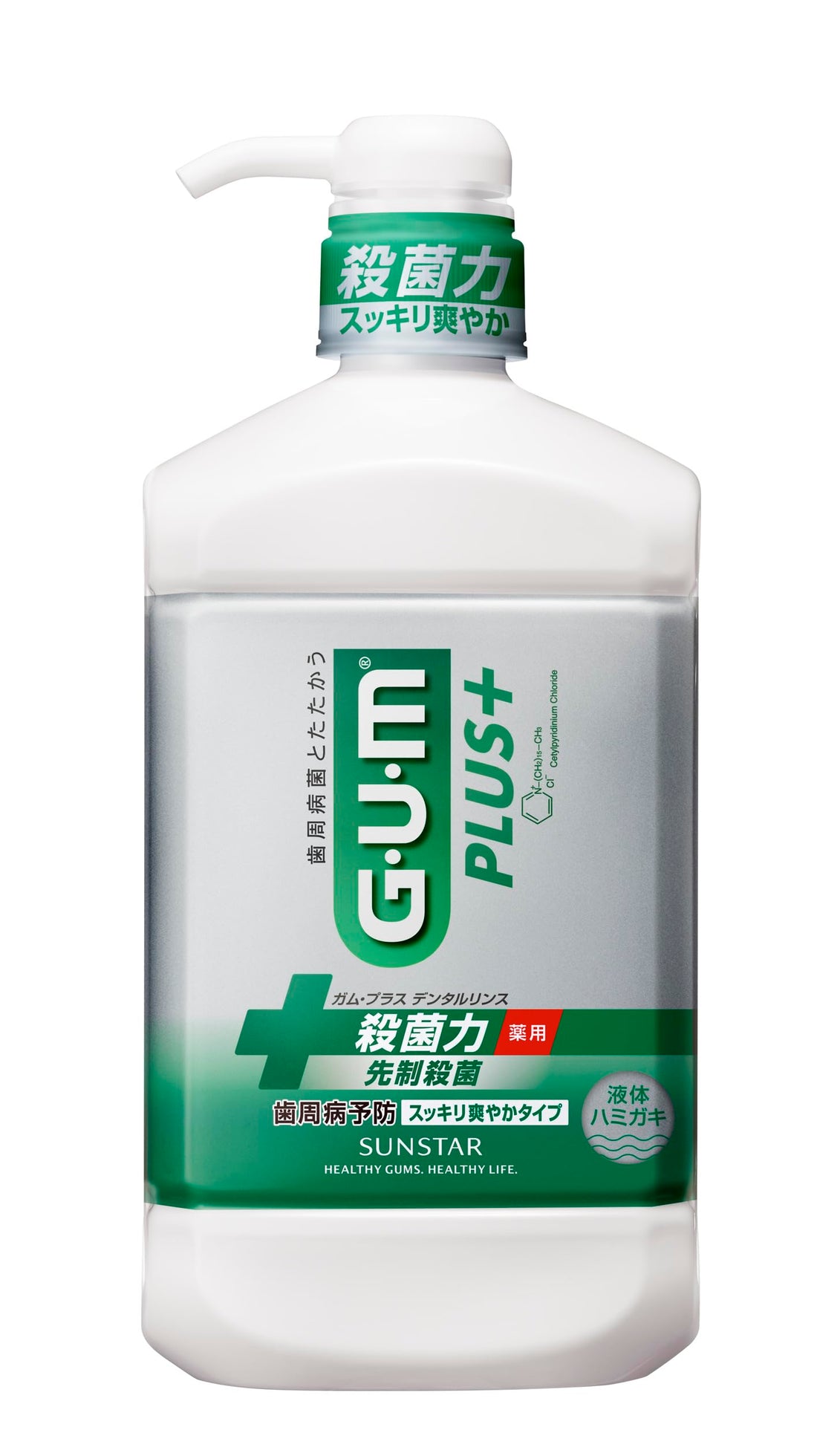 GUM Plus Dental Rinse Refreshing Type 960ml for Daily Oral Care