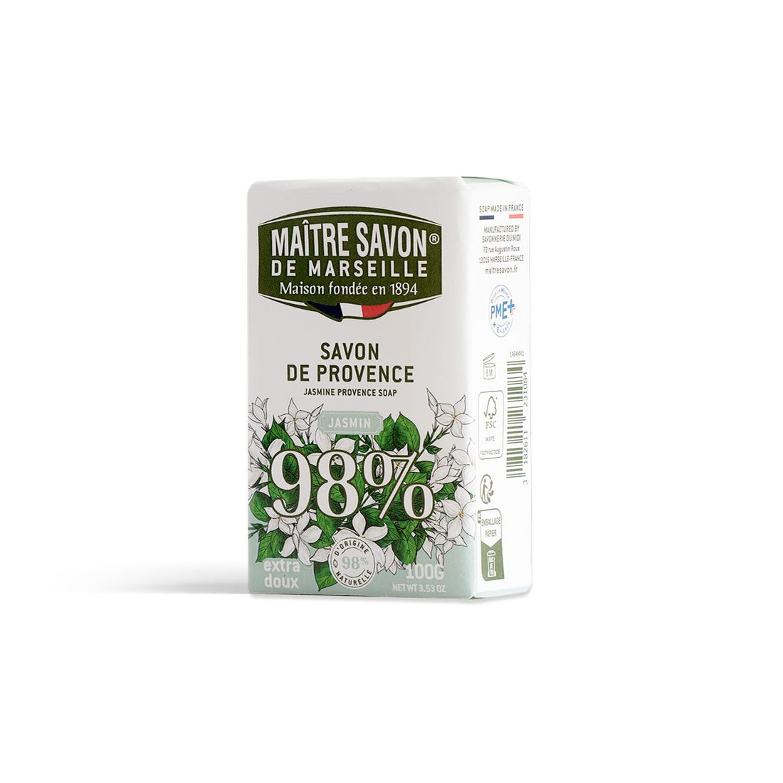 Maitre Savon de Marseille Jasmine Fragrance Soap 100g