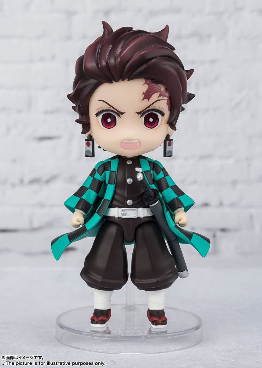 TAMASHII NATIONS Figuarts mini Demon Slayer Tanjiro Kamado PVC Figure 90mm