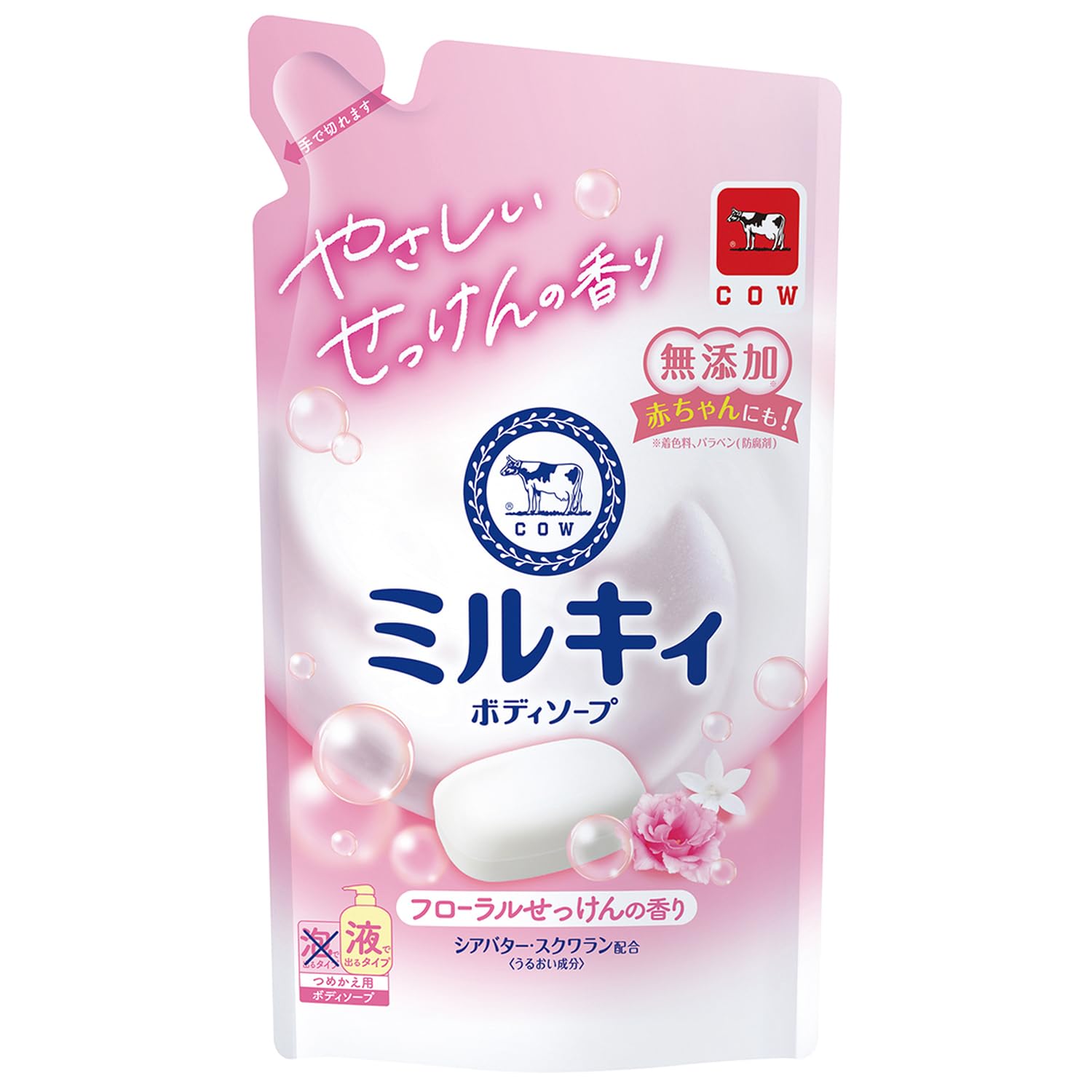 Gyuunyuusekken Milky Body Soap Floral Scent 360ml