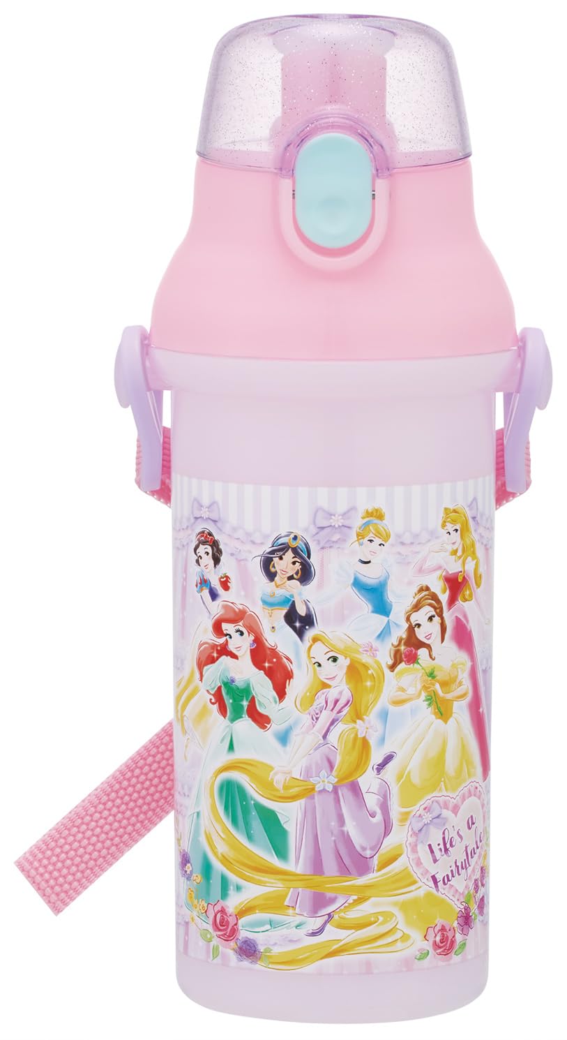 Skater Kids Water Bottle 480ml with One-Push Open and Dishwasher Safe