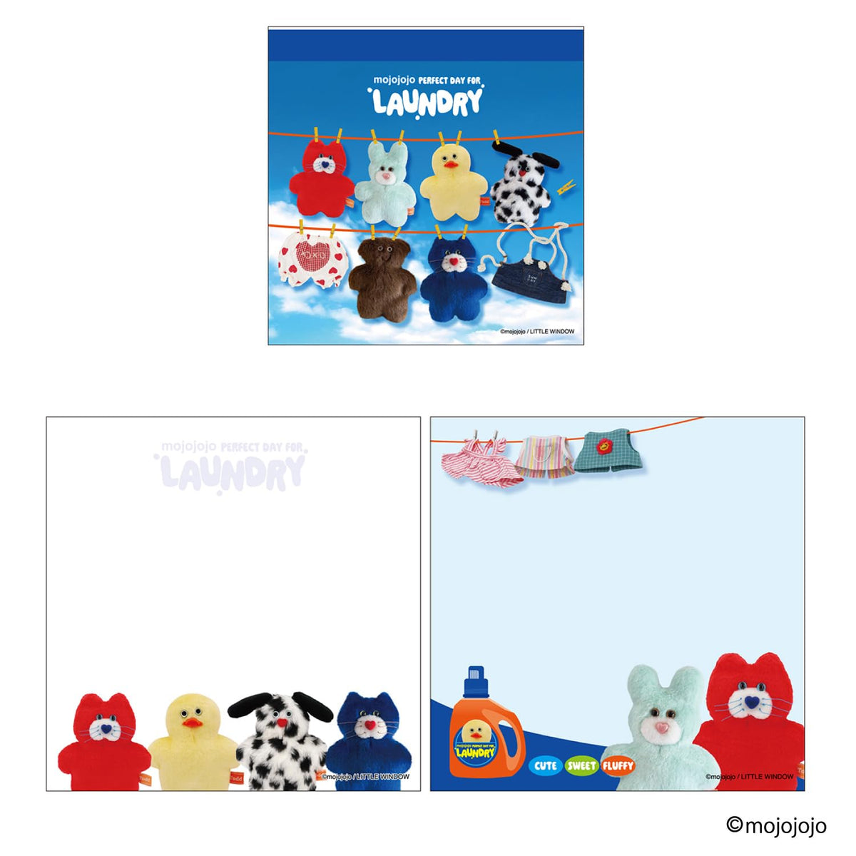 mojojojo Square Memo Laundry for Ages 6 and Up