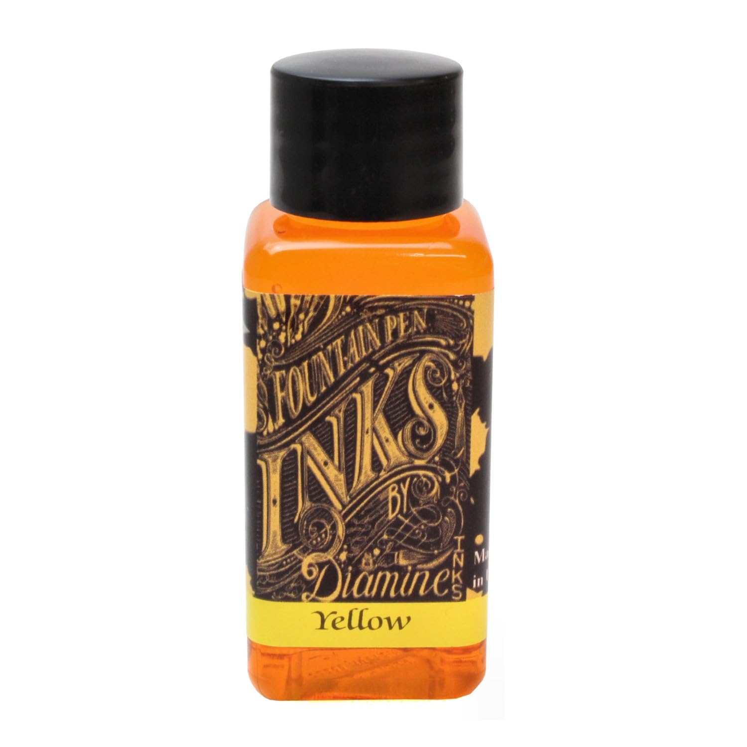 Diamine Bottle Ink Yellow 203 30ml for Vibrant Writing