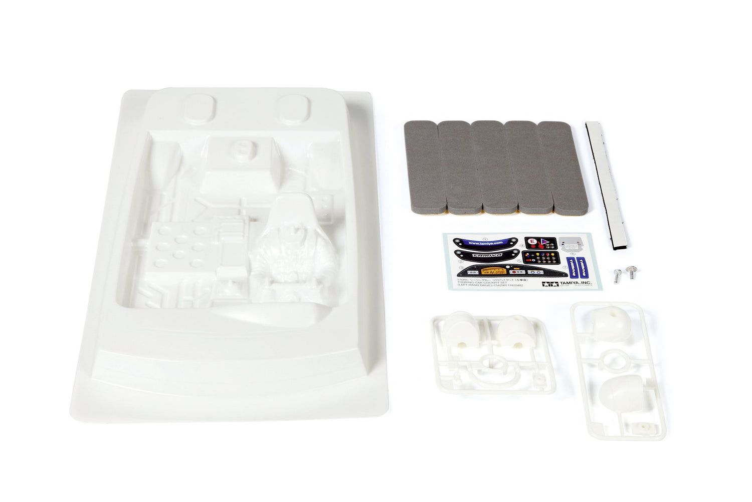 TAMIYA Touring Car Cockpit Set Left Single Seat Model Kit