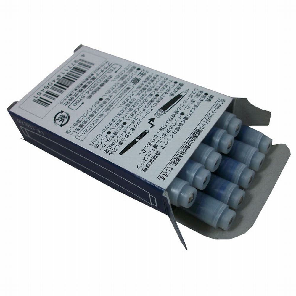 PLATINUM Fountain Pen Cartridge Ink Blue Black 10 Pack