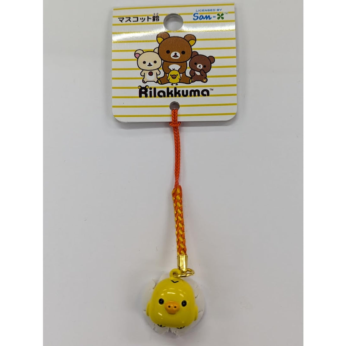 Ushikubo Kougeisha Rilakkuma Face Bell Charm Keyring 1.75x1.9cm
