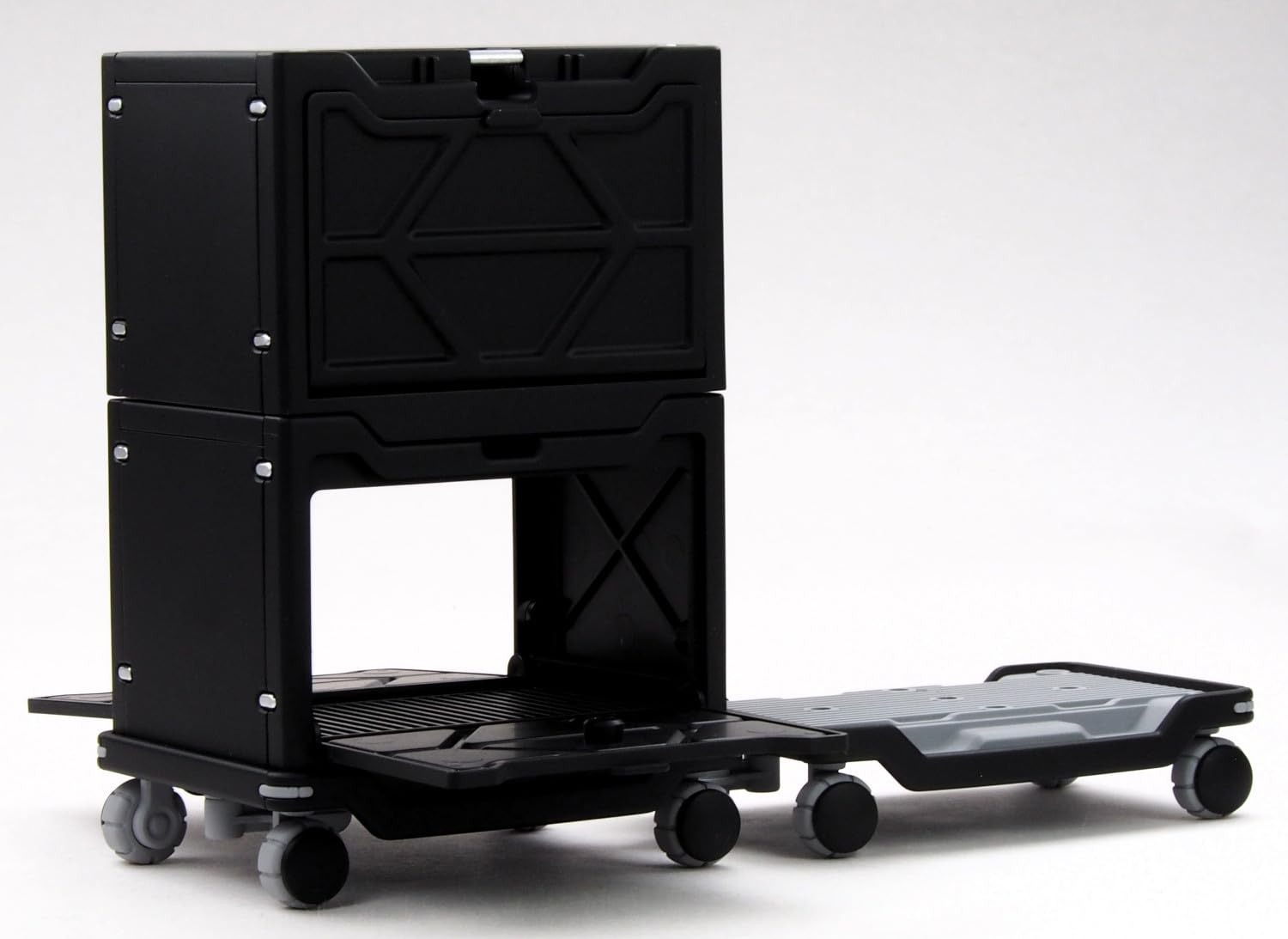 M.I.Molde HAKOBU Cart and Container 2 Pack Set Black Version 1/12 Scale Model