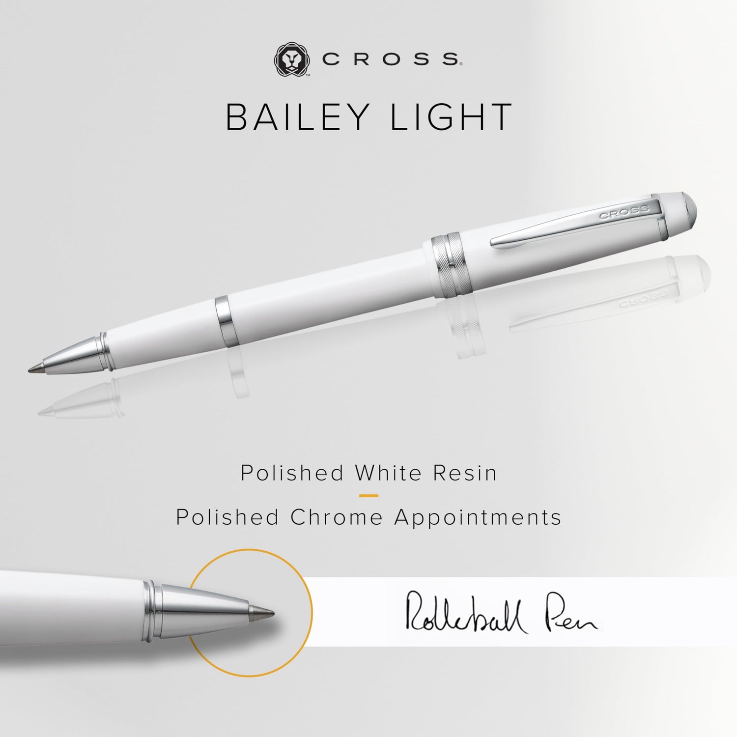 CROSS Roller Ball White for Smooth Application
