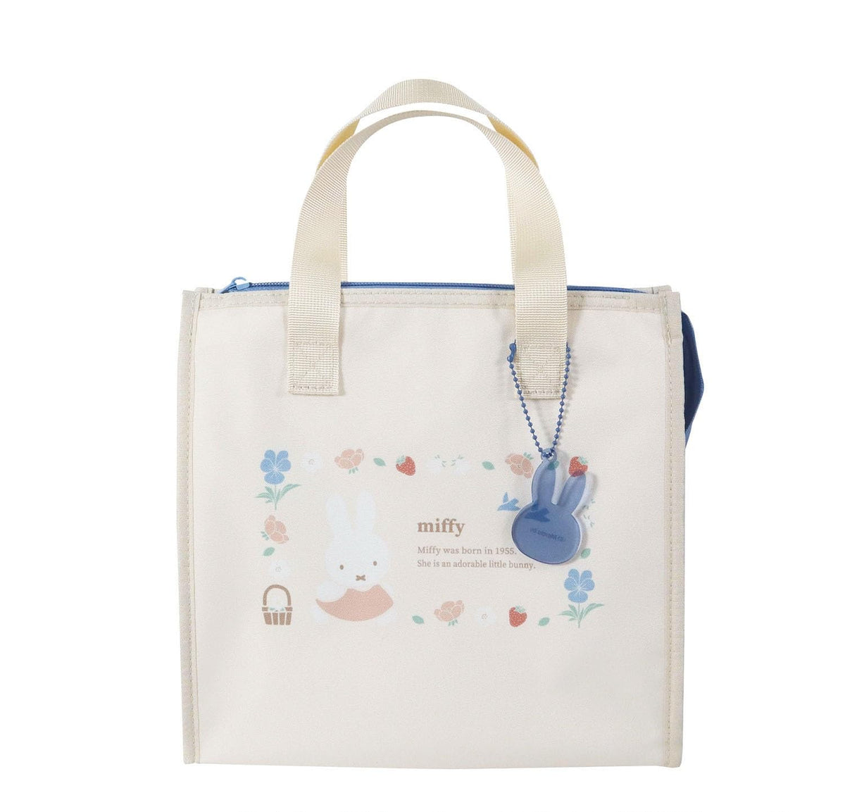 Kutsuwa Miffy Lunch Bag with Charm British Garden Design