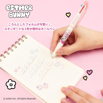 Epoch Chemical Multi-Color Pen Estabunny 3 Colors Pink