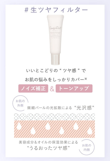 CandyDoll Bright Pure Base CC with SPF50+ for Radiant Skin