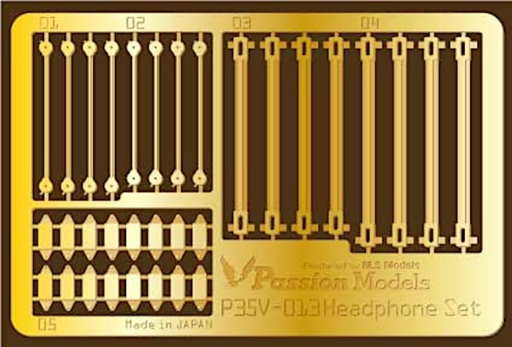 Passion Models 1/35 Headphone Etching Parts Set for Model Kits