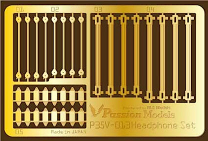 Passion Models 1/35 Headphone Etching Parts Set for Model Kits
