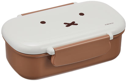 Kutsuwa Miffy Face Lunch Box with Secure Seal for Easy Packing