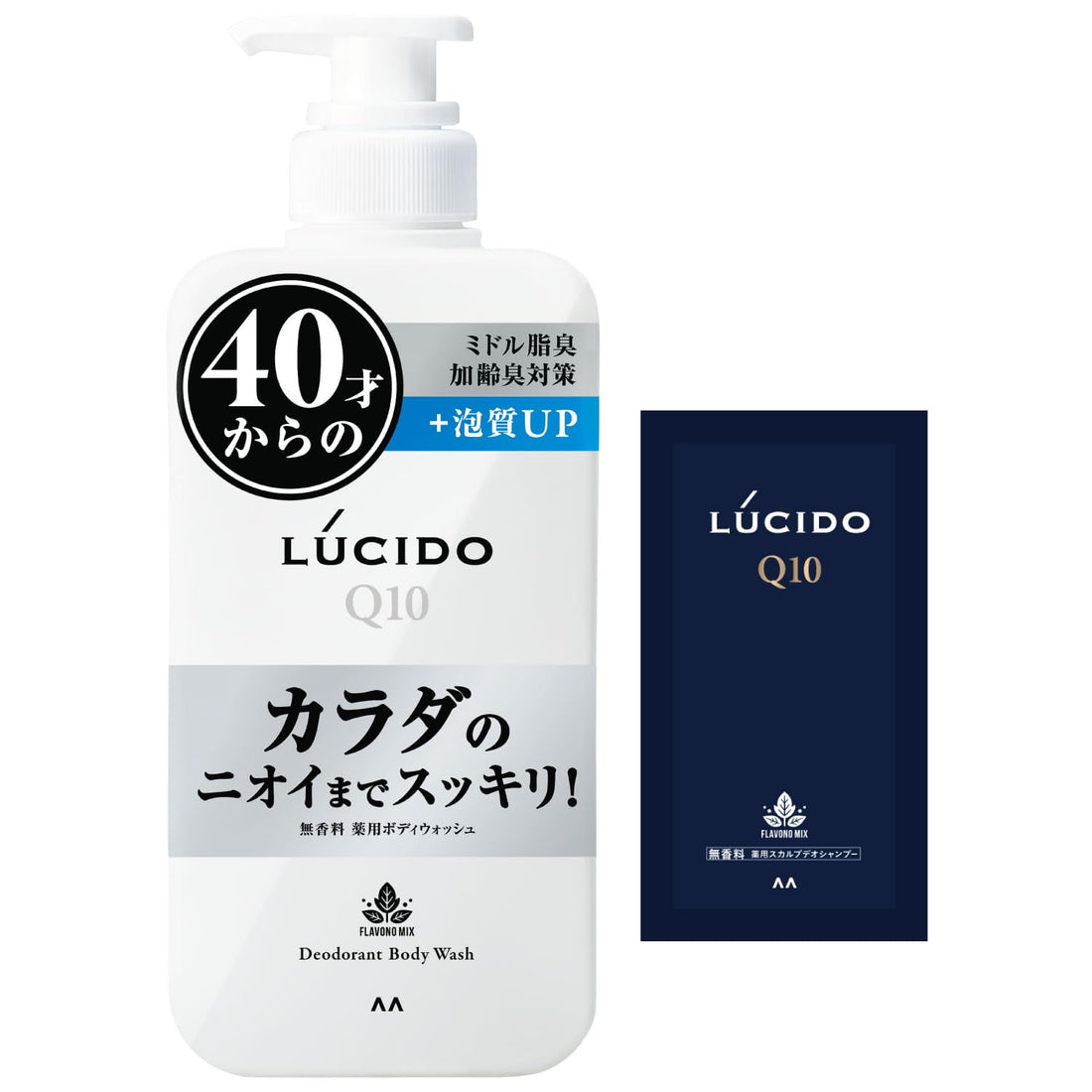 LUCIDO Fragrance-Free Deodorant Body Wash 450ml for Men