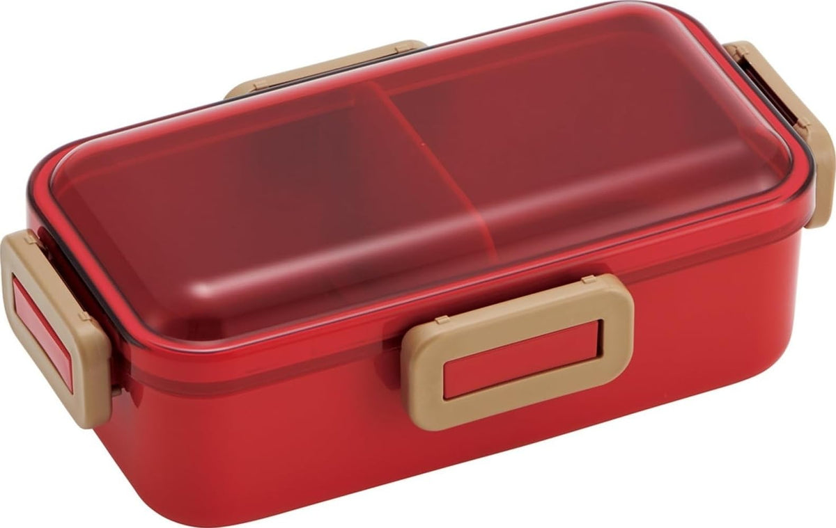 Skater Bento Box 530ml Leak-Resistant Cherry Red for Lunch