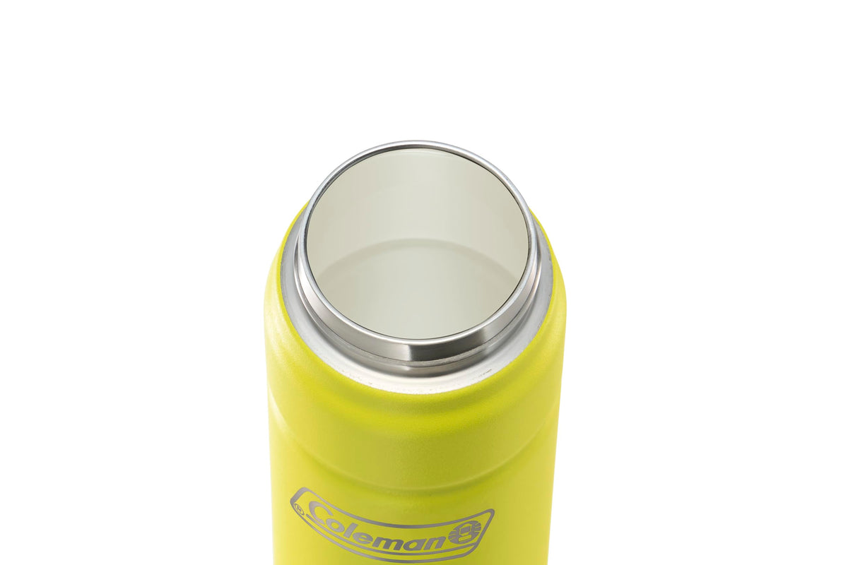 Coleman(コールマン) 真空断熱スポーツボトル/710ml(ライムイエロー) 水筒 保冷 直飲み スポーツドリンク対応 ワンタッチオープン ハンドル付き セラミック加工