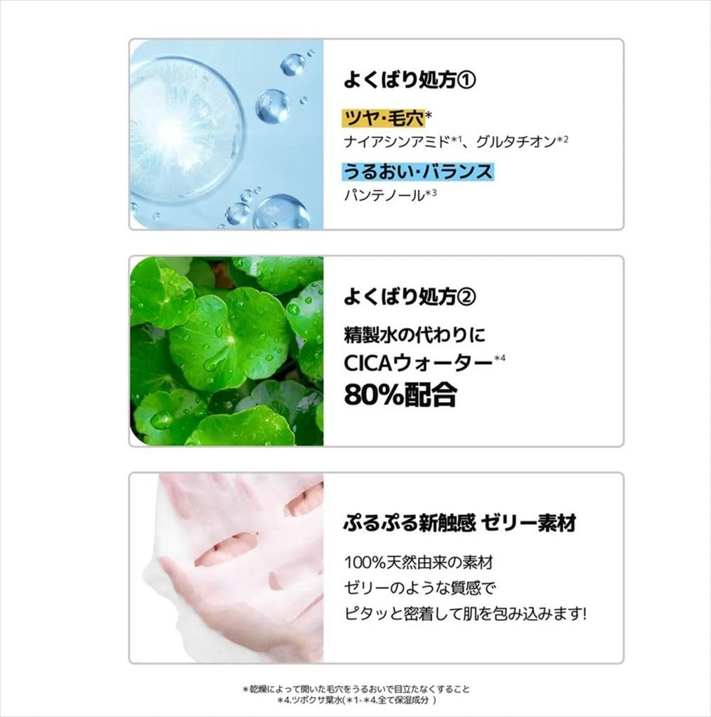 NATURE REPUBLIC YOKUBARI Mask Perfect Balancing Moisture Jelly Mask 7 Sheets