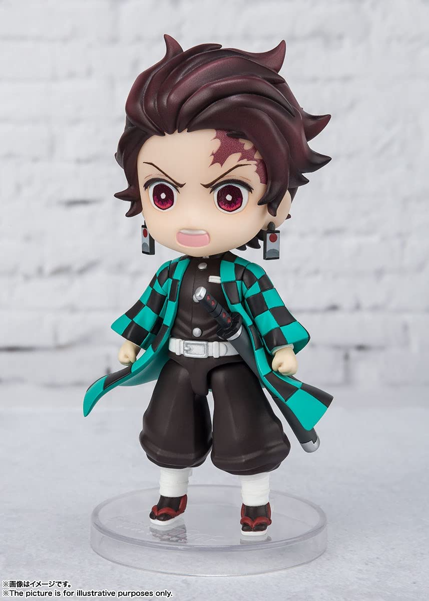 TAMASHII NATIONS Figuarts mini Demon Slayer Tanjiro Kamado PVC Figure 90mm
