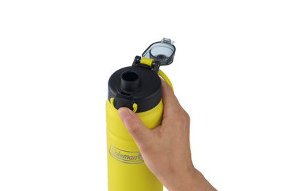 Coleman(コールマン) 真空断熱スポーツボトル/710ml(ライムイエロー) 水筒 保冷 直飲み スポーツドリンク対応 ワンタッチオープン ハンドル付き セラミック加工