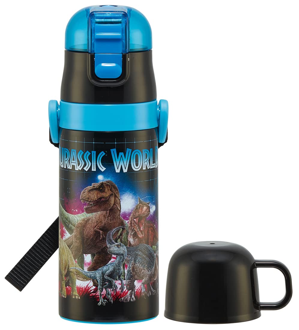 Skater Kids Water Bottle 2WAY 420ml Stainless Steel Lightweight