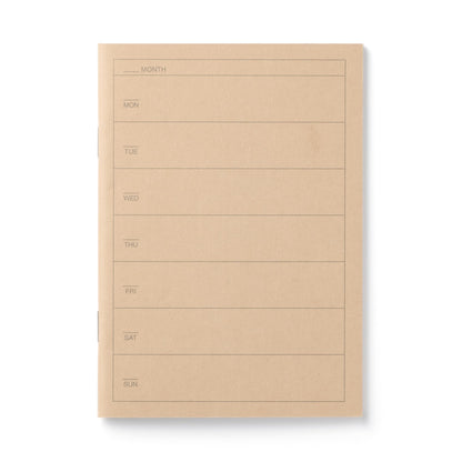 MUJI Weekly Notebook A6 Size with 32 Pages for Planning