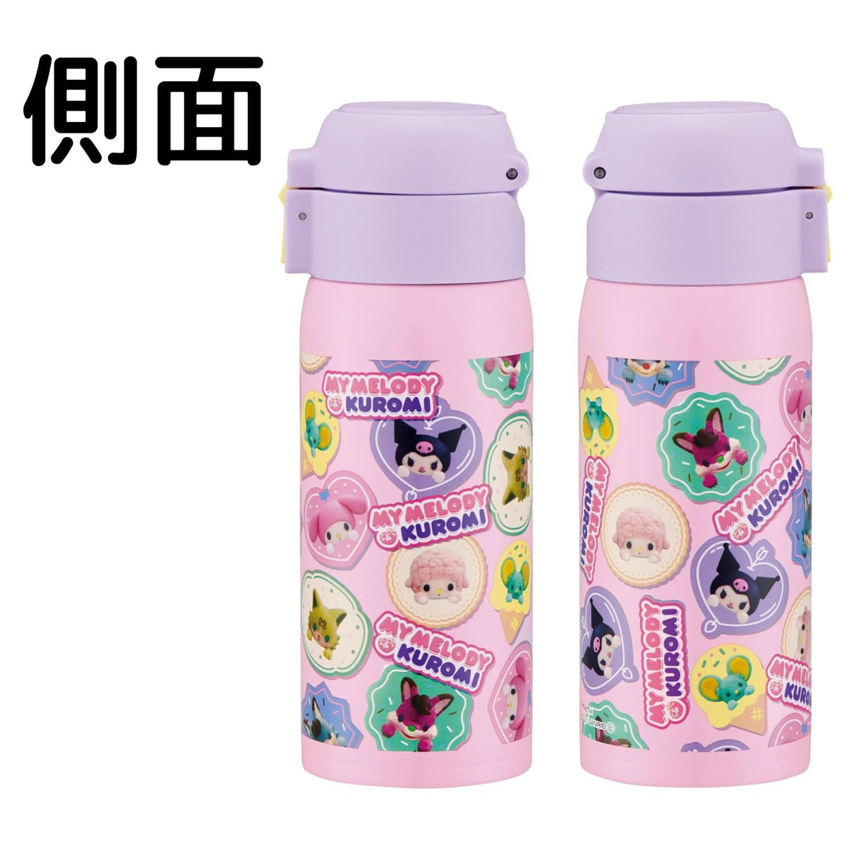 Skater Stainless Steel One-Touch Mug Bottle 350ml for Girls