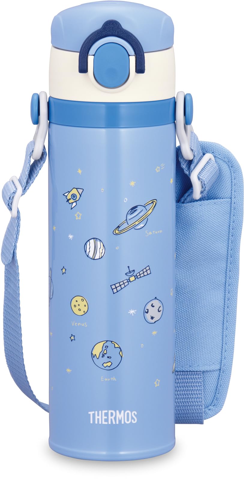 THERMOS Kids Vacuum Insulated Water Bottle 500ml with Removable Strap