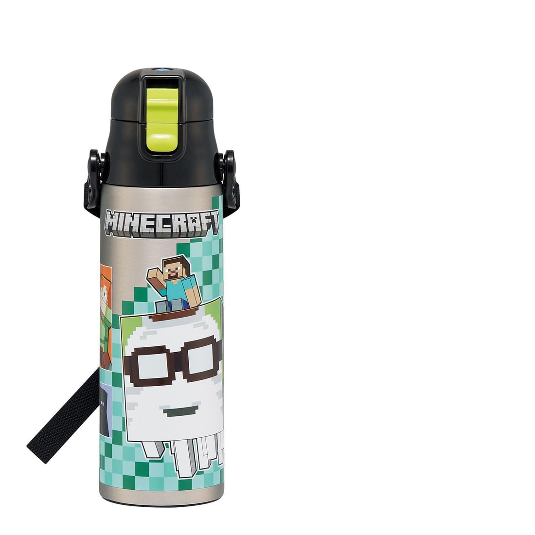 Skater Stainless Steel Sports Bottle 580ml Minecraft Design