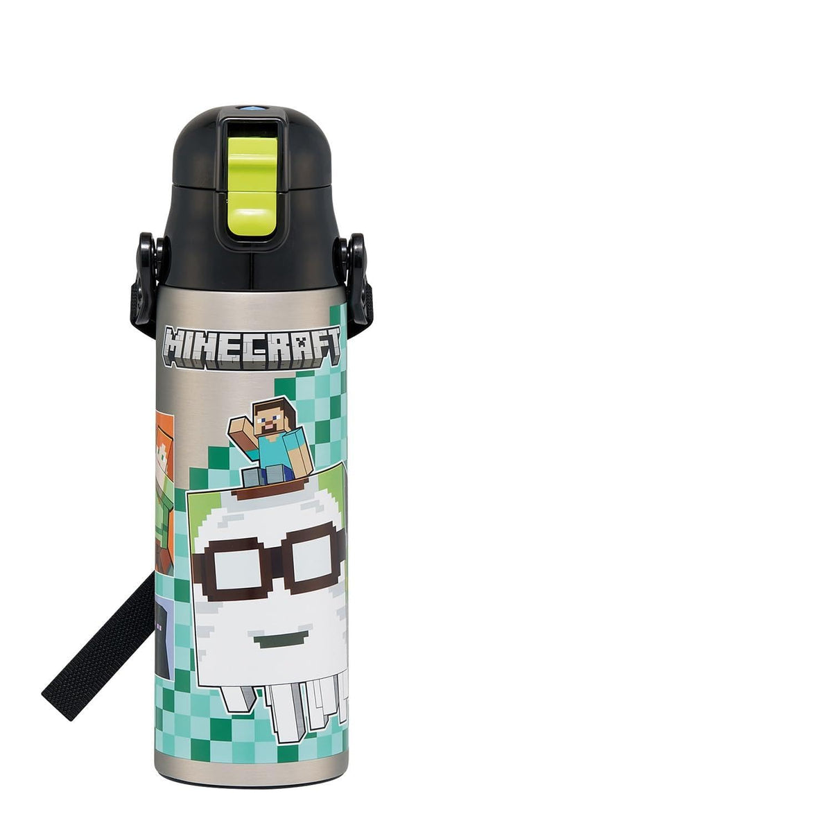 Skater Stainless Steel Sports Bottle 580ml Minecraft Design