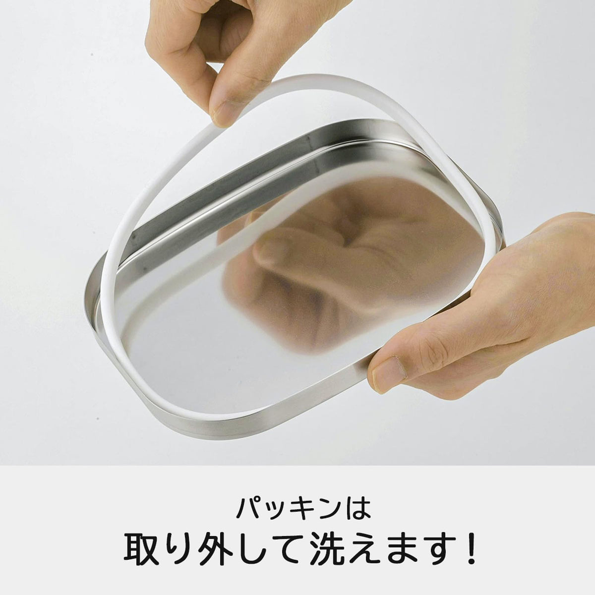 Shimomurakihan Bento Box Square M Stainless Steel 700ml Made in Japan