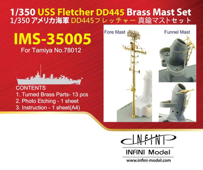 Infinity Model 1/350 Scale Model Parts for USS Fletcher DD-445 Mast