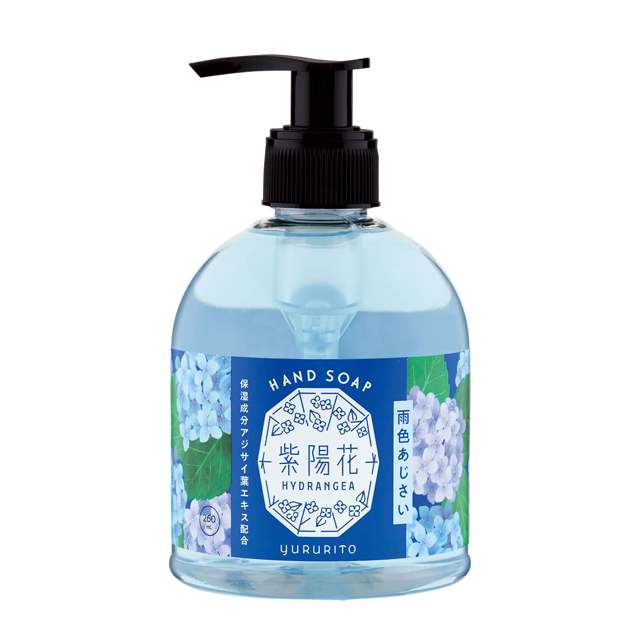 yururito Hydrating Hand Soap Rainy Hydrangea 260mL