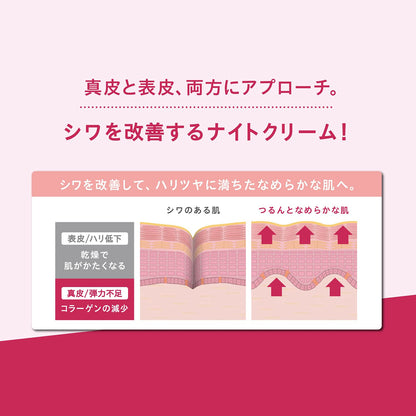 LECHERI Wrinkle Repair Night Cream 40g for Japanese Skincare