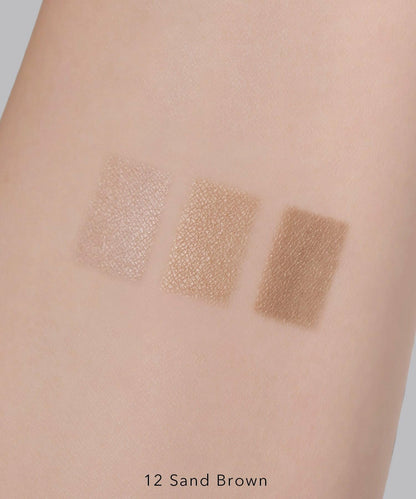 Celvoke Eyebrow Powder with Brush 12 Sand Brown for Natural Definition