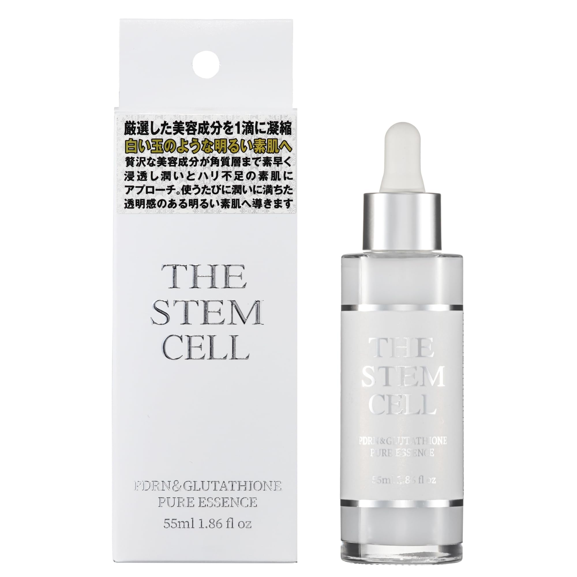 KOR JAPAN Pure Essence PDRN and Glutathione 55ml for Japanese Skincare