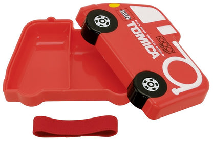 Skater Die-Cut Lunch Box 310ml Featuring TOMICA Fire Truck Design