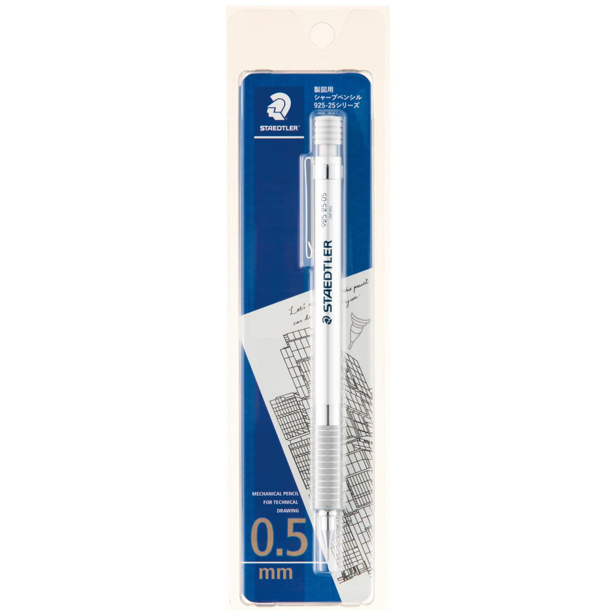 STAEDTLER 0.5mm Mechanical Pencil Silver Series for Precision Drawing