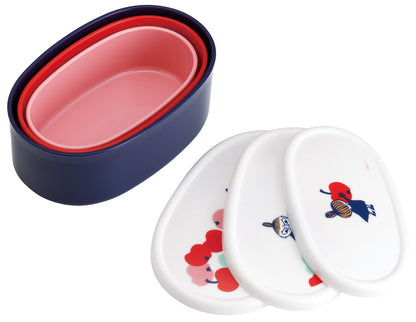 Skater Lunch Box Set with Antibacterial Features Made in Japan