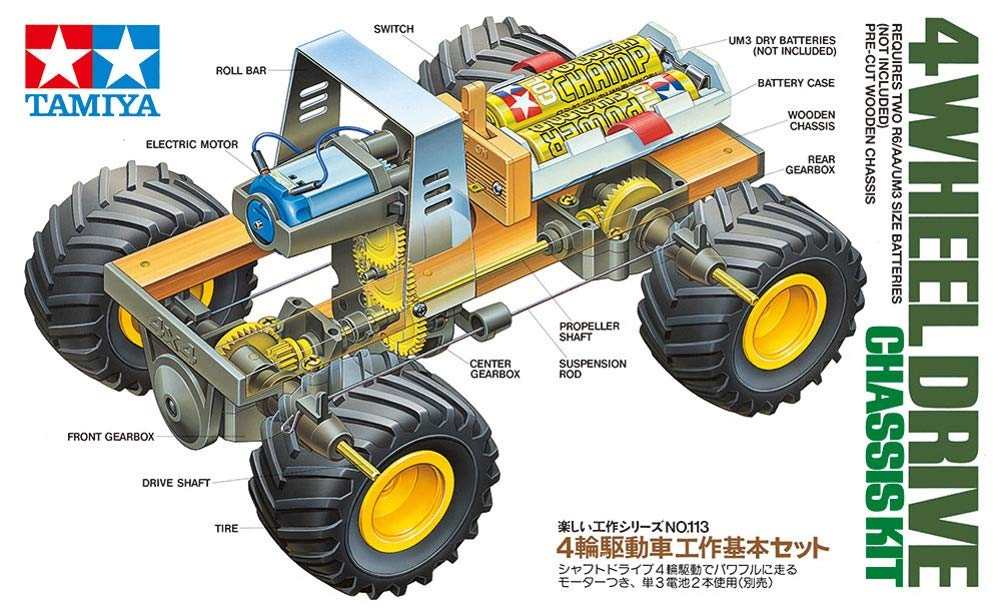 TAMIYA Fun Work Series No.113 4WD Vehicle Basic Set 70113