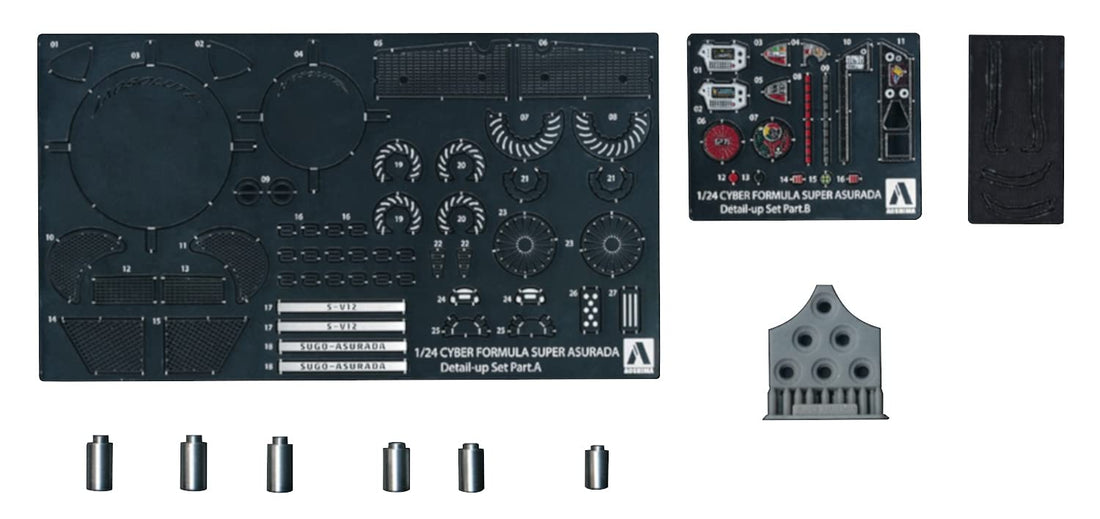 AOSHIMA Cyber Formula Super Asurada 01 Detail Upgrade Parts Set