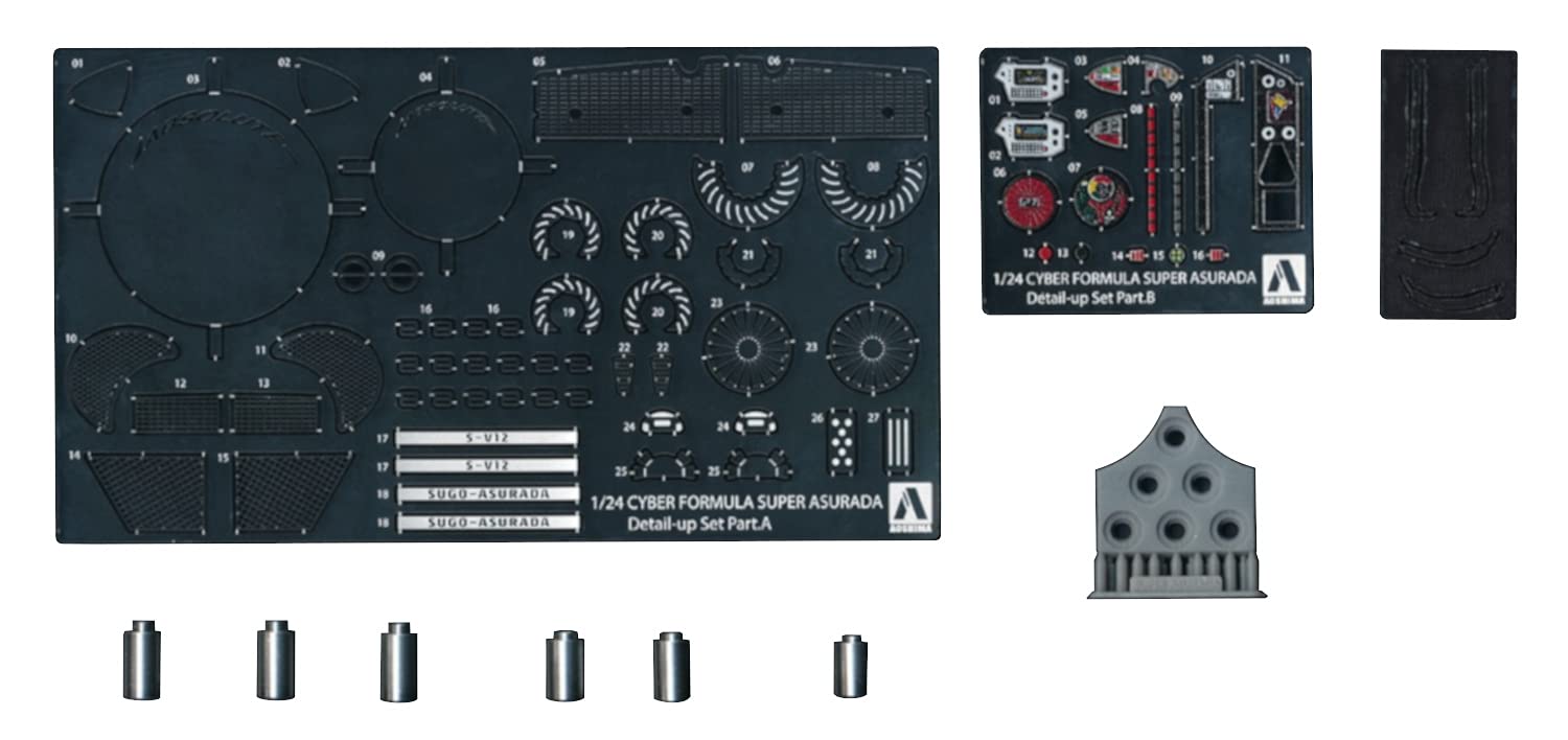 AOSHIMA Cyber Formula Super Asurada 01 Detail Upgrade Parts Set