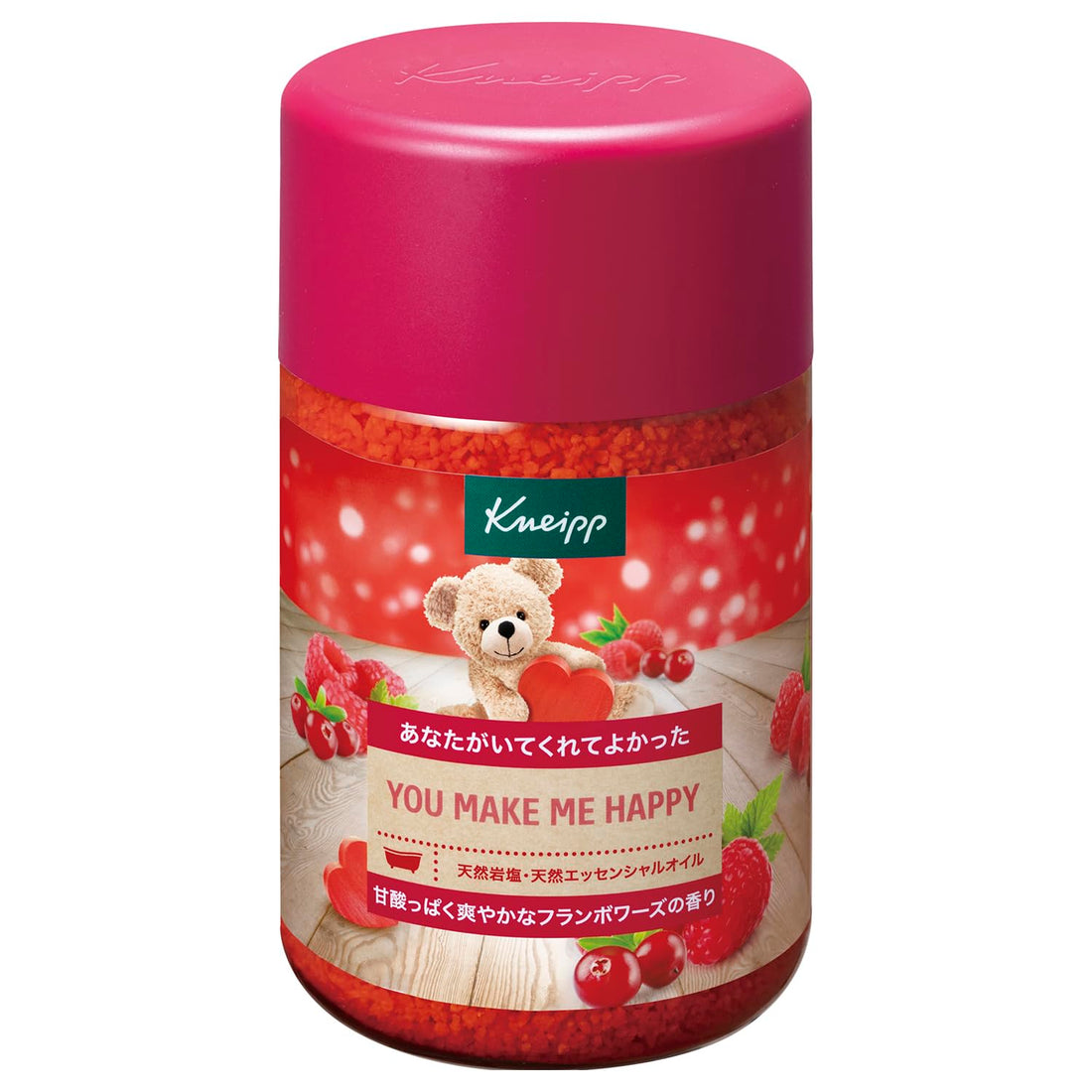 Kneipp Bath Salt Raspberry Scent 850g Relaxation and Wellness