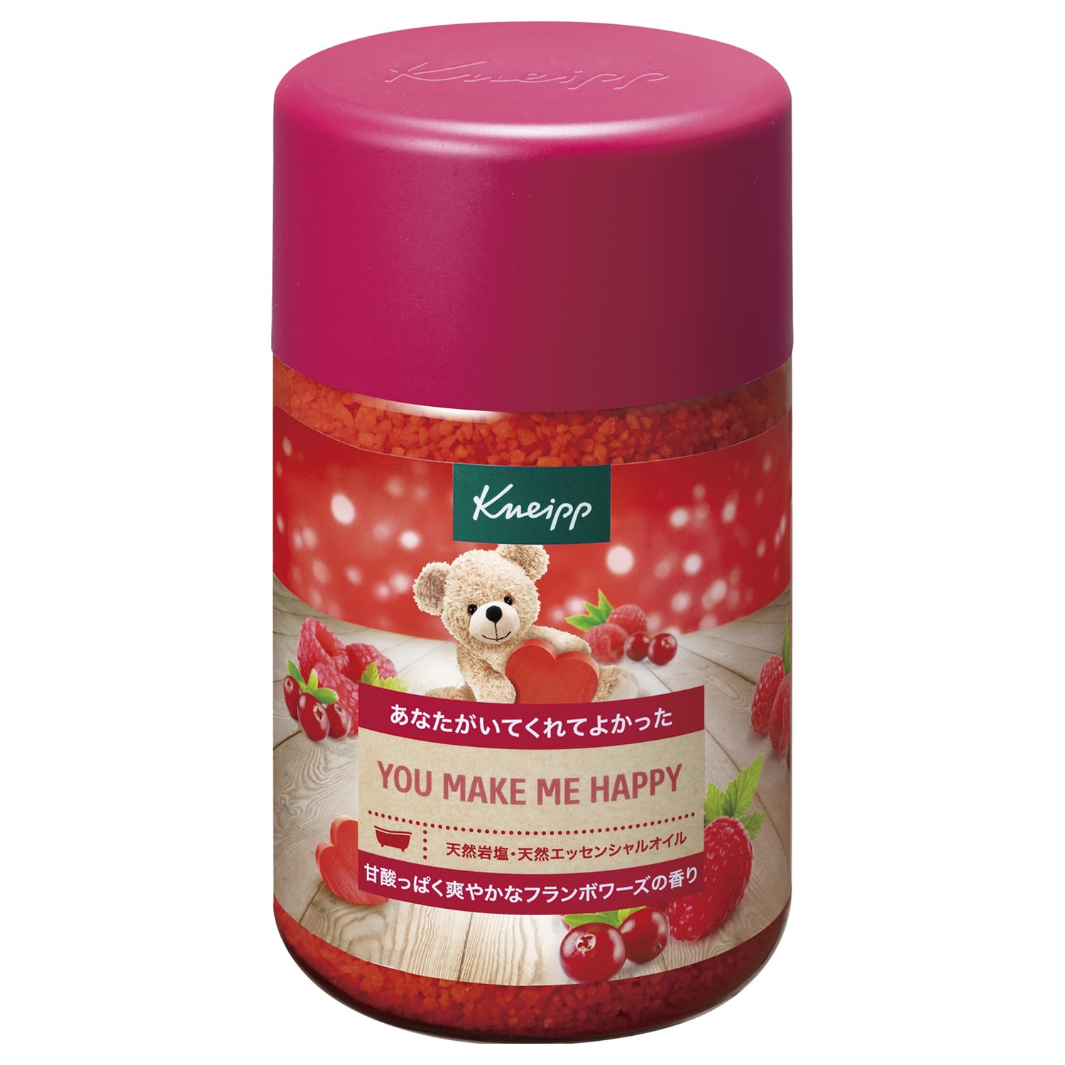 Kneipp Bath Salt Raspberry Scent 850g Relaxation and Wellness
