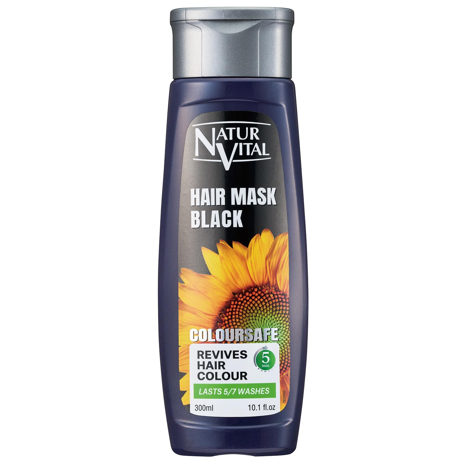 NaturVital Color Safe Hair Mask S Black 300ml for Vibrant Color