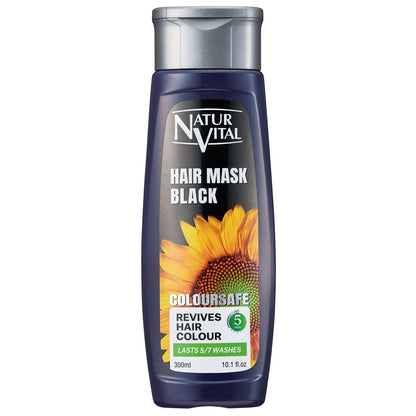NaturVital Color Safe Hair Mask S Black 300ml for Vibrant Color
