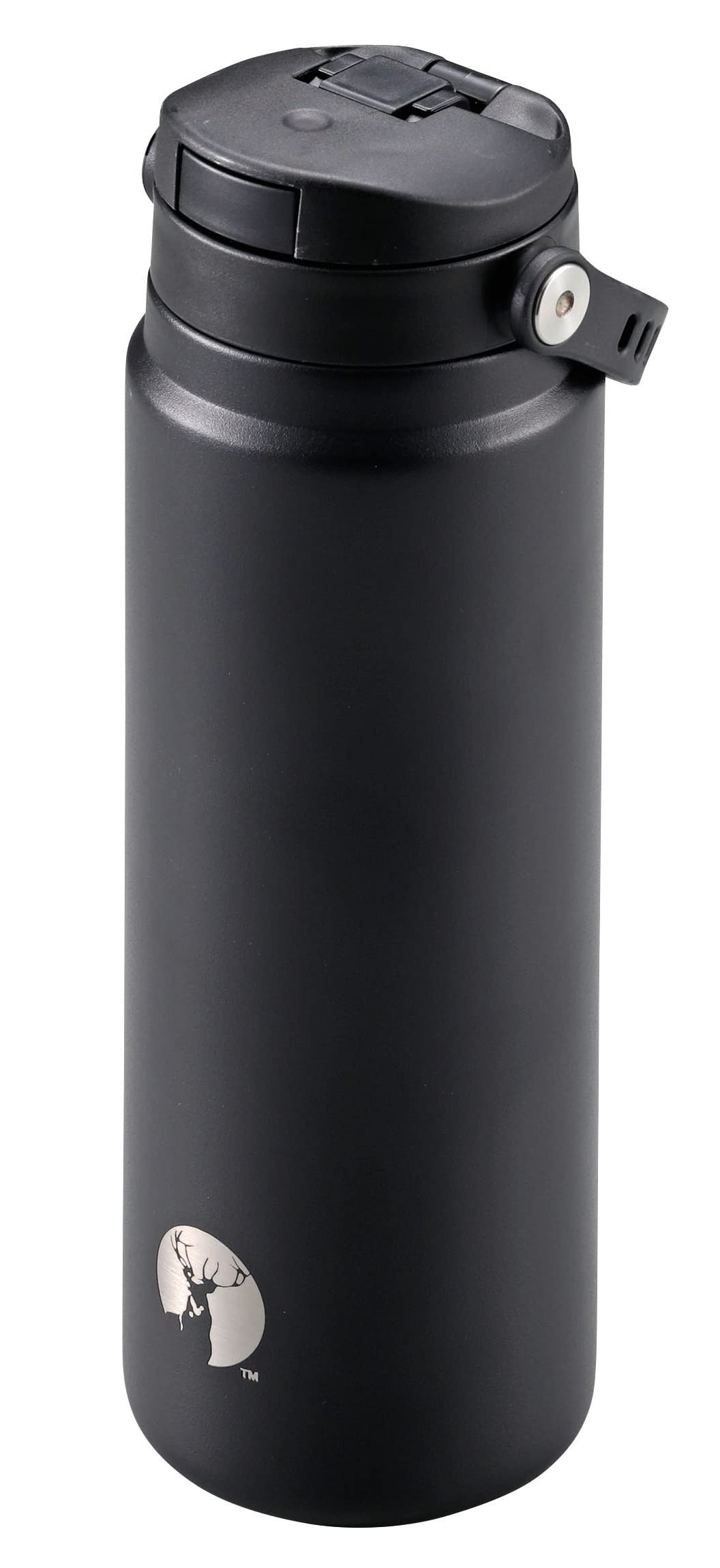 CAPTAIN STAG Sports Bottle Vacuum Insulated 600ml Black