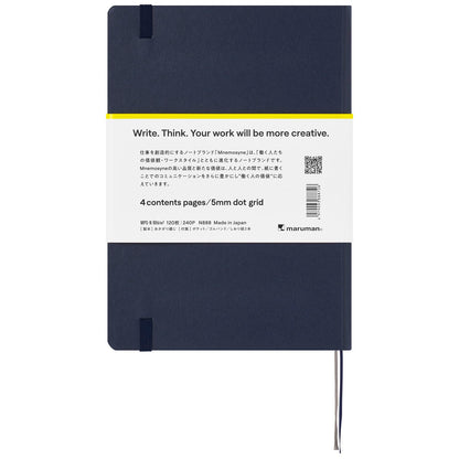Maruman Journal Notebook A5 Dot Grid Made in Japan Navy