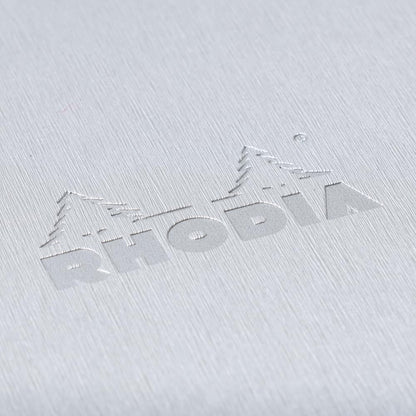RHODIA Metallic PU Leather Cover Silver A5 Notebook