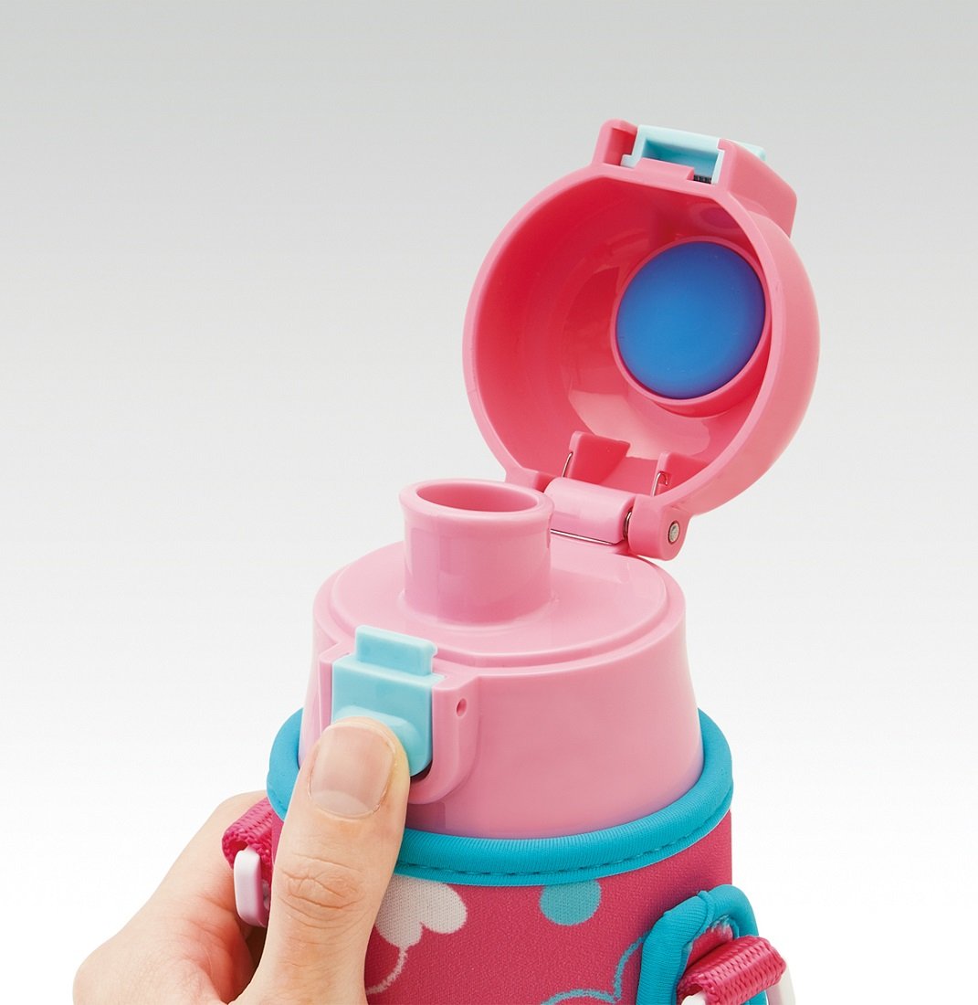 Skater Kids Water Bottle with Heart Polka Dots 470ml